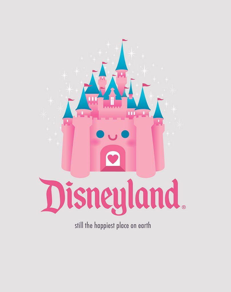 Disneyland Castle Logo - Kawaii Castle - Disneyland | In honor of Walt's birthday, I … | Flickr