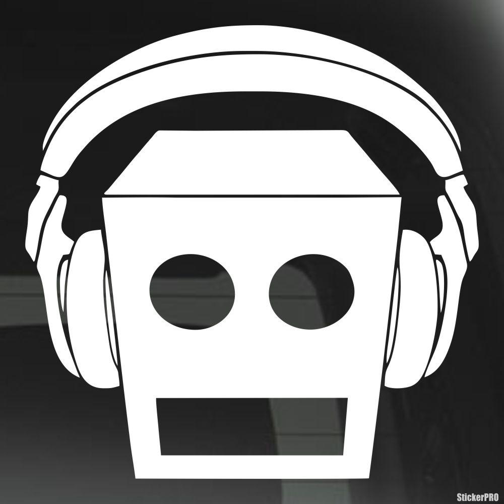 Black and White Robot Logo - Decal LMFAO American hip hop-electronic dance music duo - Buy vinyl ...