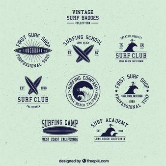 Vintage Surf Logo - Surf Vectors, Photos and PSD files | Free Download