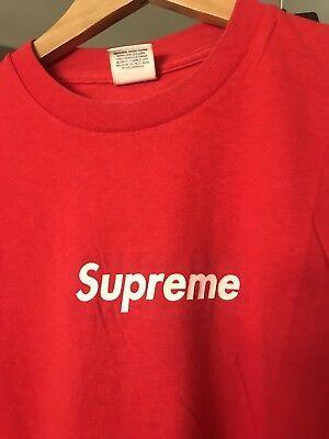 Rare Supreme Box Logo - RARE 2003 SUPREME Box Logo T-shirt Size L Tonal Red on Red - $380.00 ...