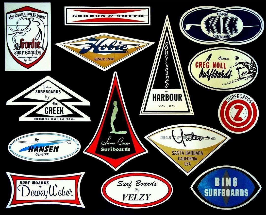 Vintage Surf Logo - Spring has sprung! Good day to post some vintage surf logos for ...