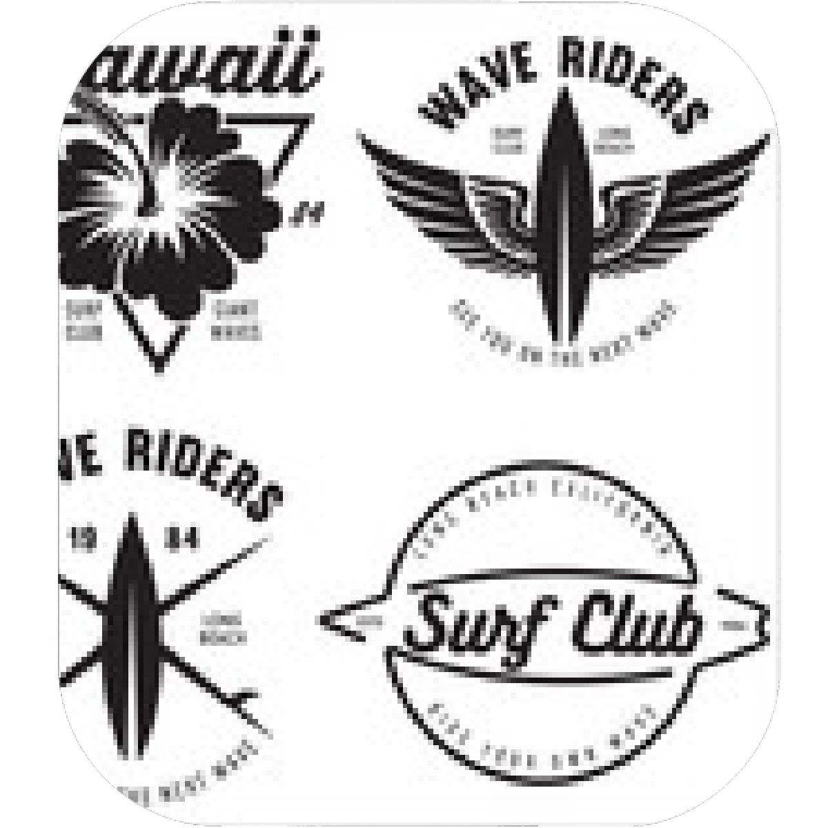 Vintage Surf Logo - Designs – Mein Mousepad Design – Mousepad selbst designen