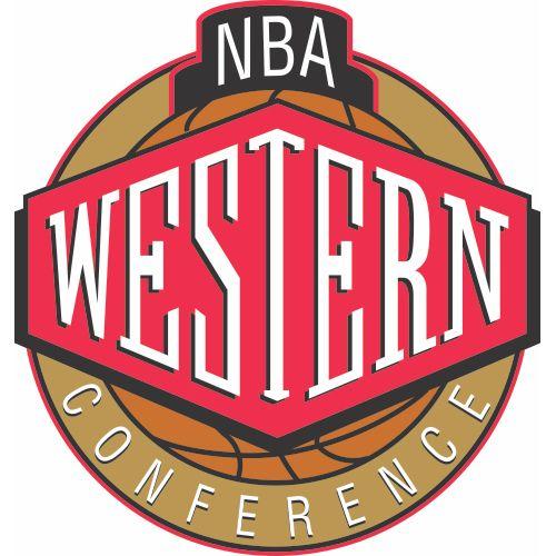 Western Conference Logo - NBA WESTERN CONFERENCE Logo Iron On Sticker (Heat Transfer)