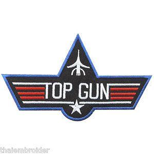 Navy Star Logo - TOP GUN US Navy Star Pilot Air Force Attack Fighter Weapons Iron On