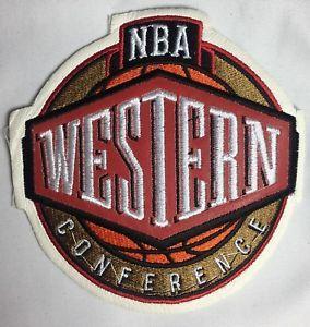 Western Conference Logo - Leather Embroidered NBA Western Conference Logo Patch