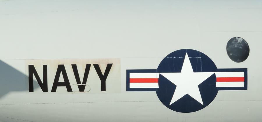 Navy Star Logo - Navy Star And Bars Photograph by Bill Tomsa