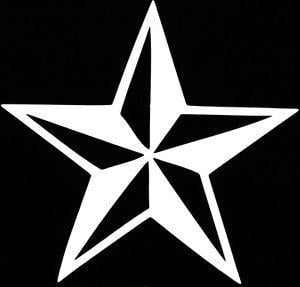 Navy Star Logo - 10 Pack White USMC Coast Guard Nautical Star Logo US Navy Window