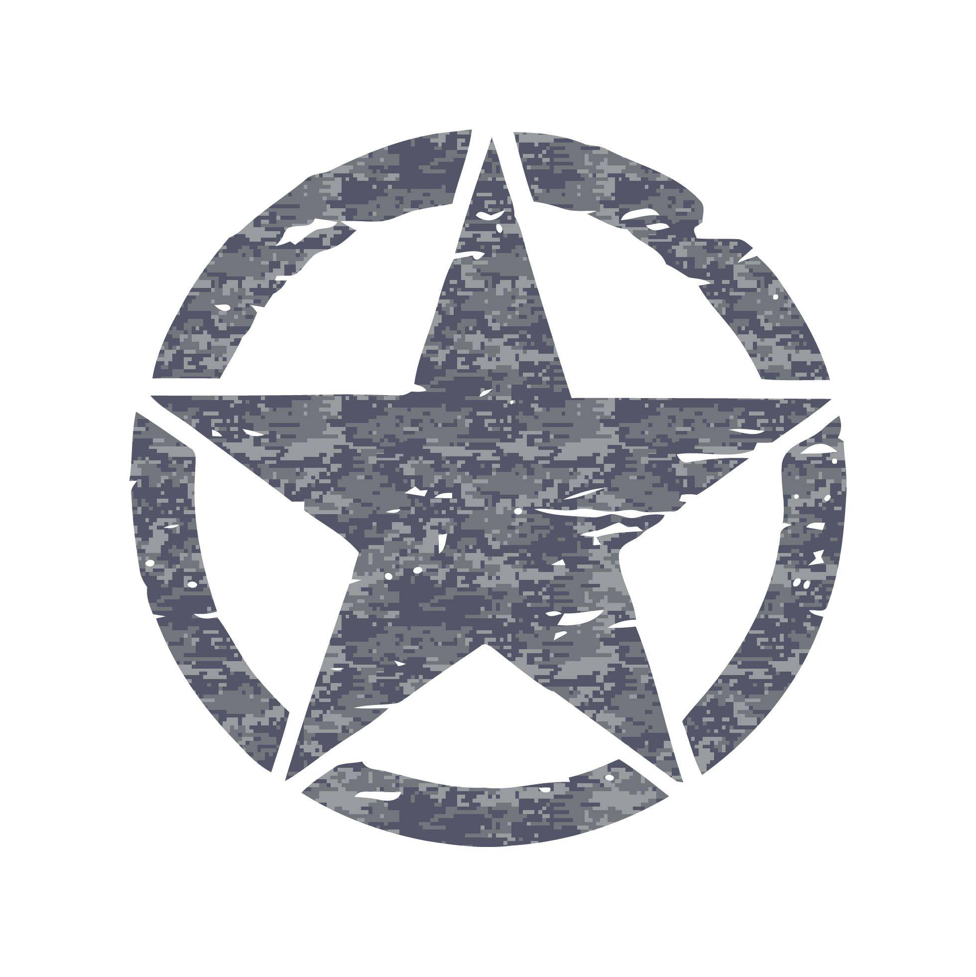 Navy Star Logo - Jeep Wrangler 20 Oscar Mike Hood Combat Army Camo Print Star Decal