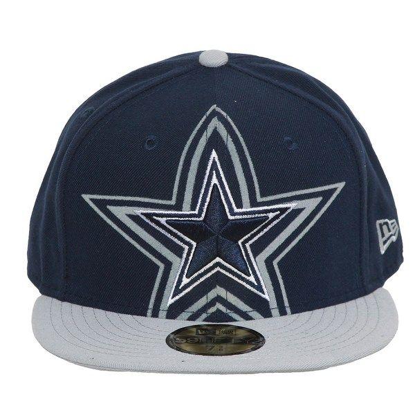 Navy Star Logo - Shop Dallas Cowboys Star Logo with Star Shadow Fitted Cap w