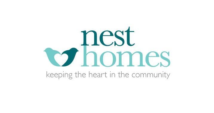 Heart Nest Logo - Nest Homes - Lovell Beck Creative