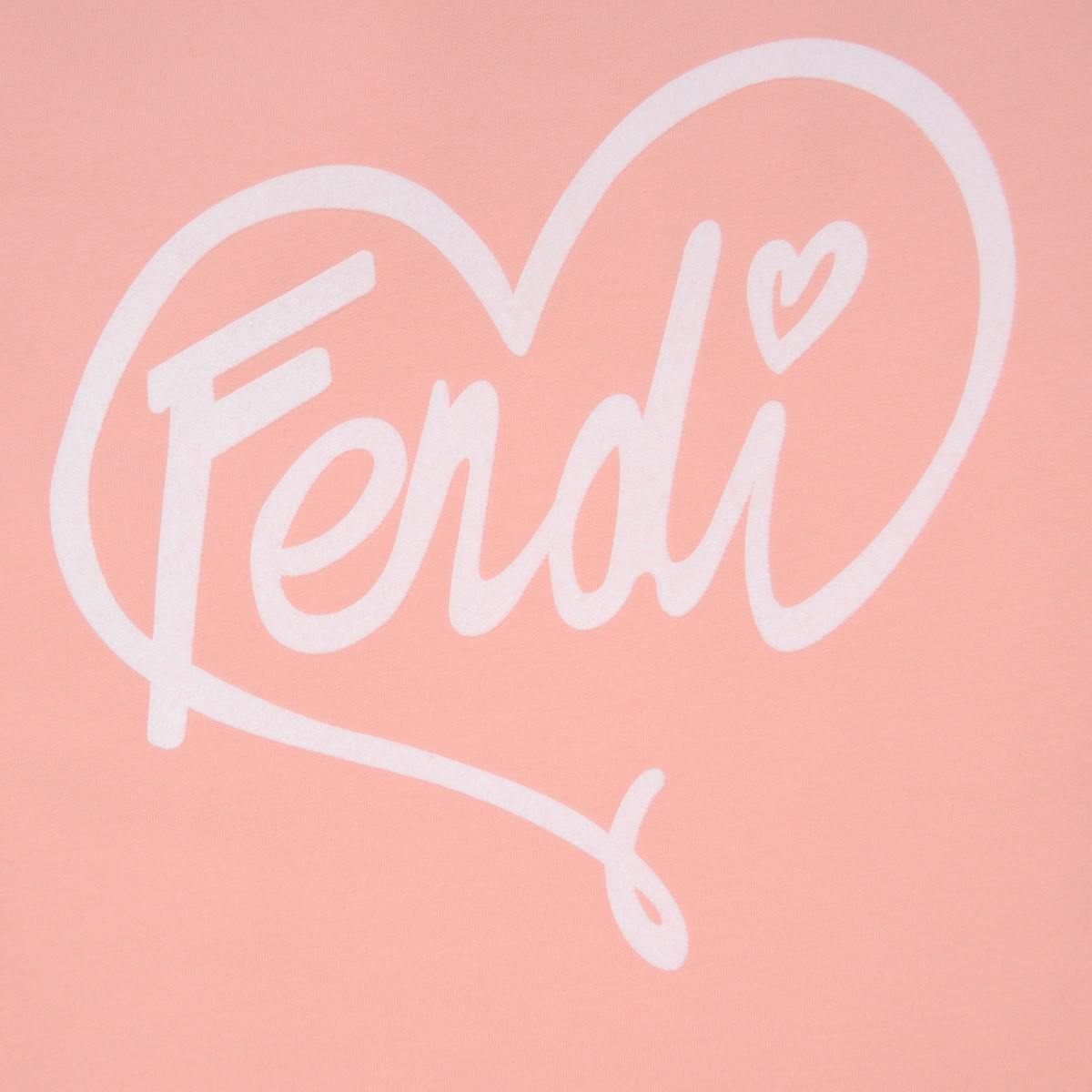 Pink Heart Logo - Fendi Girls Pink Heart Logo Baby Nest