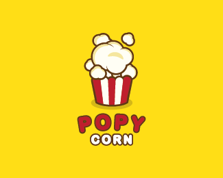 Popy Logo - poppy corn Designed by Giyan | BrandCrowd
