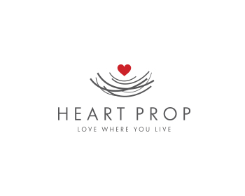 Heart Nest Logo - HeartProp logo design contest - logos by pink