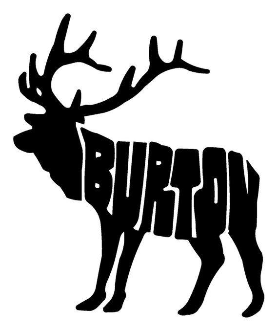 Moose Logo - Burton Snowboards Sticker Moose Logo 6x7 Vinyl Snowboarding