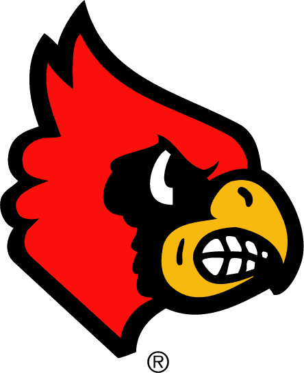 Cardinal Head Logo - Louisville Cardinals Secondary Logo (1984) - Angry Cardinal's head ...