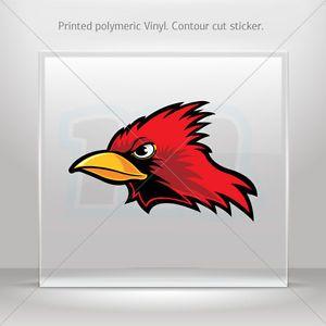 Cardinal Head Logo - Stickers Decal Cardinal Head Atv Bike polymeric vinyl Garage st5