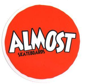 Almost Skate Logo - Almost Red Logo Skateboard Sticker - skate board new sk8 bmx ...