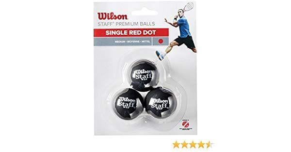 White Dot with Red Ball Logo - Wilson Staff Red Dot Squash Balls - Pack of 3: Amazon.co.uk: Sports ...