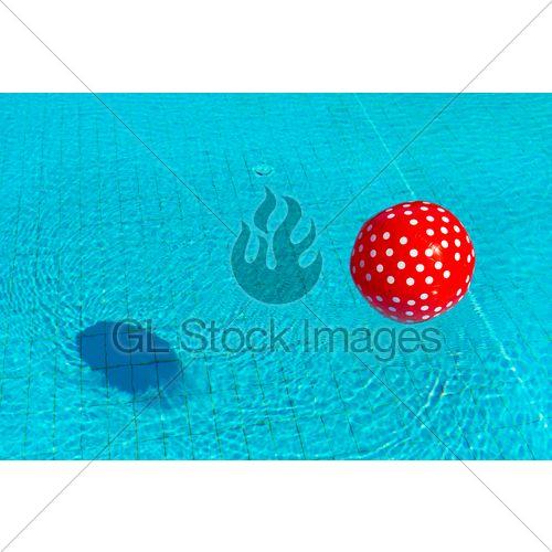 White Dot with Red Ball Logo - Red Ball With White Spots · GL Stock Image