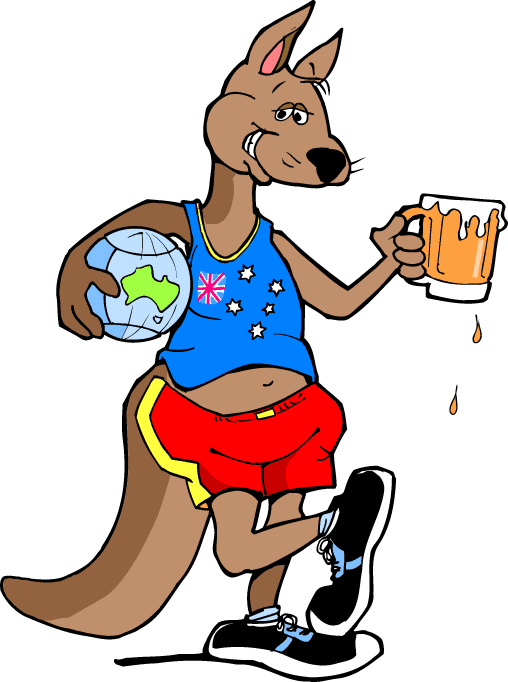 Australia Kangaroo Clip Art Logo - Download Beer Clip Art Free Clipart of Beer Bottles, Glasses & Cans!