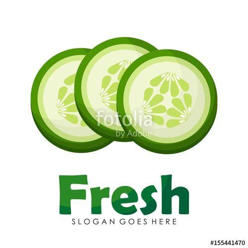 Cucumber Logo - Cucumber illustration logo design vector