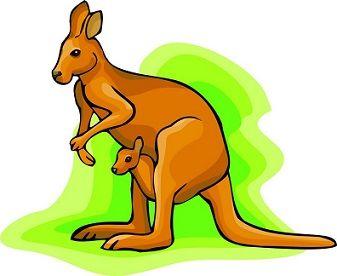 Australia Kangaroo Clip Art Logo - Kangaroo Clipart australian kangaroo 23 - 337 X 276 Free Clip Art ...