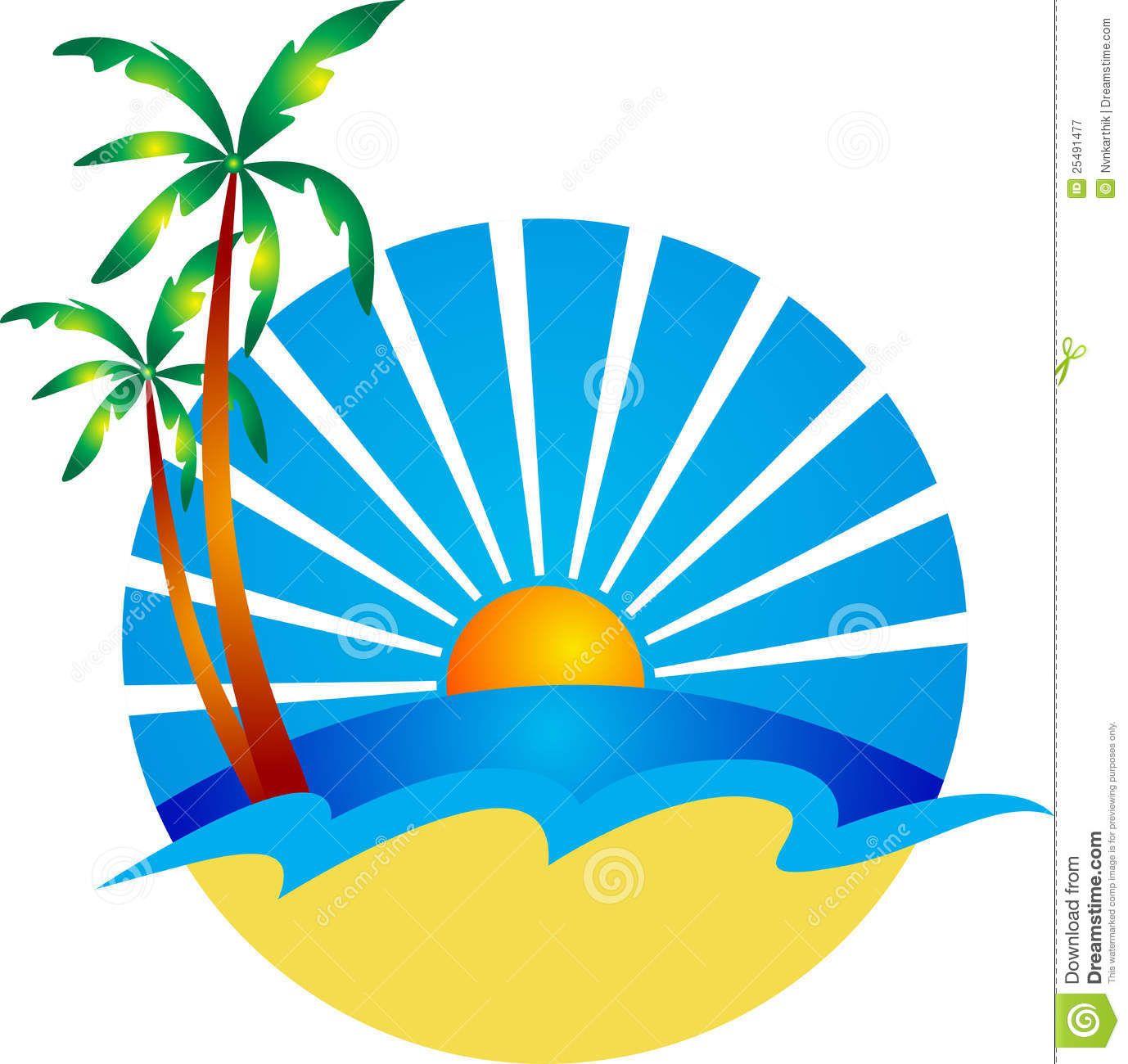 Beach Circle Logo - Beach Logos
