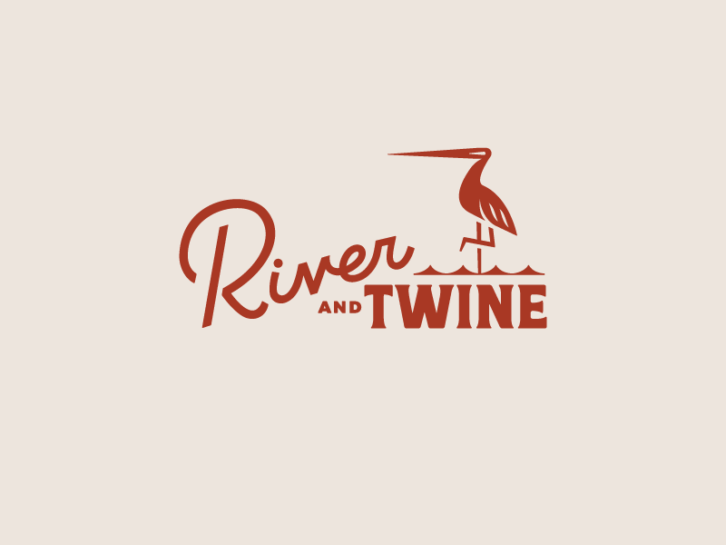 River Bird Logo - River and Twine Logo by Christina Moreland | Dribbble | Dribbble