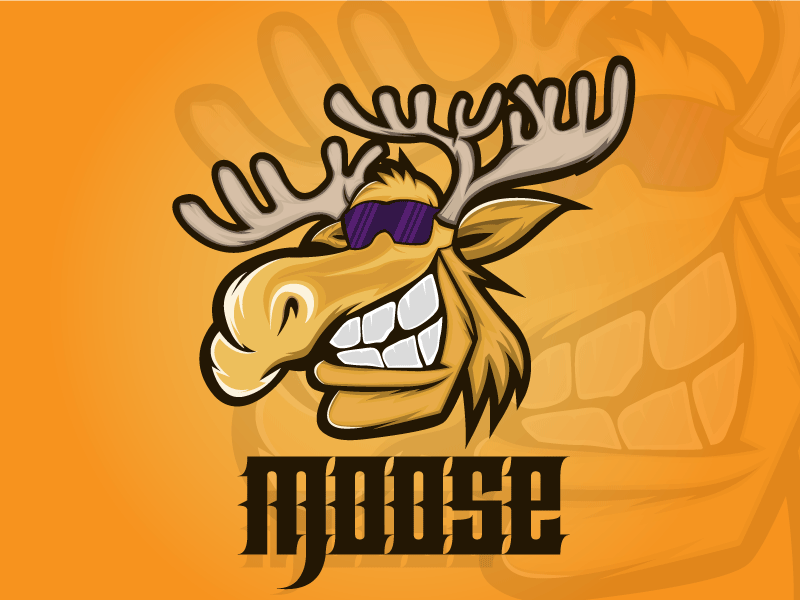 Funny Mascot Logo - Moose Mascot Logo by Kibrea Graphics | Dribbble | Dribbble