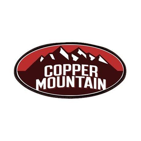 Mountains and Red Oval Logo - Copper Mountain Red Patches by highaltitudes