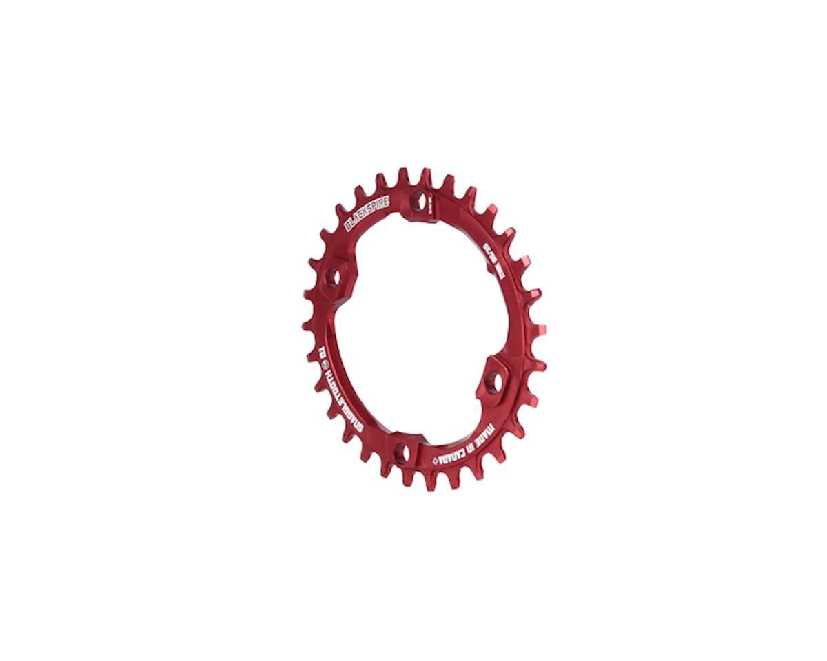 Mountains and Red Oval Logo - Blackspire Snaggletooth Oval NW Chainring (Red) (XT) (96BCD) (30T