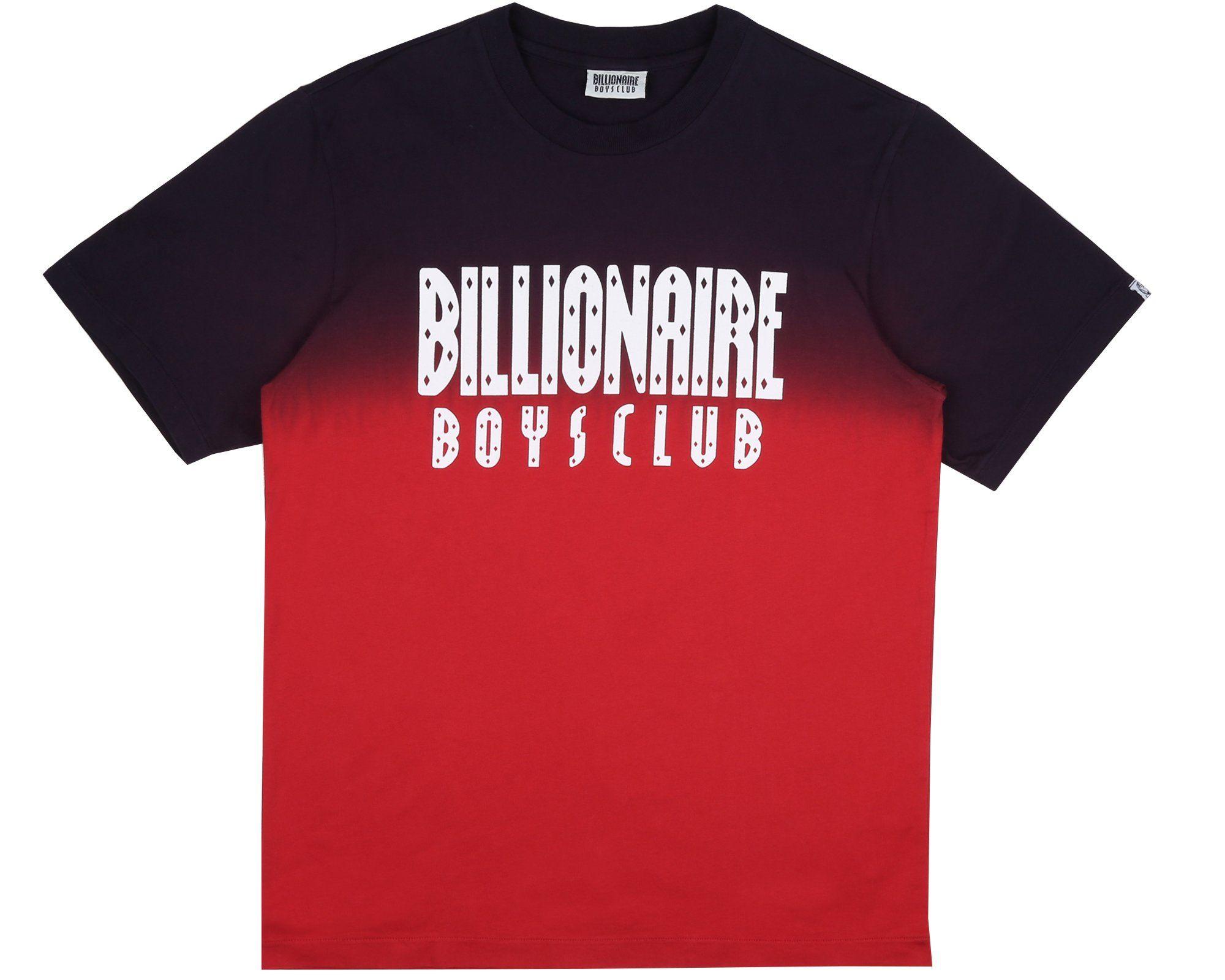 Red Billionaire Boys Club Logo - Billionaire Boys Club Pre-Spring '19 DIP DYE STRAIGHT LOGO T-SHIRT ...