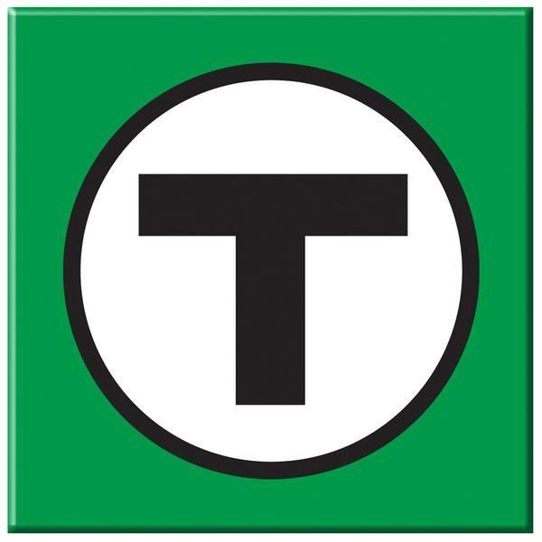 MBTA Logo - MBTA T Logo Green Magnet