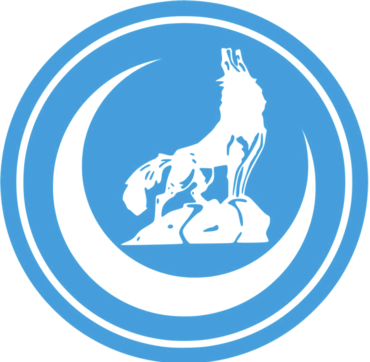 Black and Blue Wolf Logo - Grey Wolves (organization)