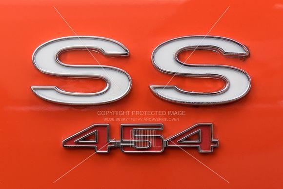 SS 454 Logo - Robin Lund, Mediarkiv. Automotive. SS 454 emblem