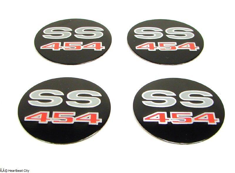 SS 454 Logo - 1967 1968 1969 Camaro Wheel Center Cap Emblem Set SS 454 - 1967 ...