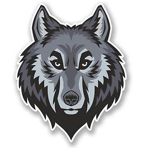 Grey Wolf Logo - 2 x Grey Wolf Vinyl Sticker Decal iPad Laptop Car Bike Quad Helmet ...