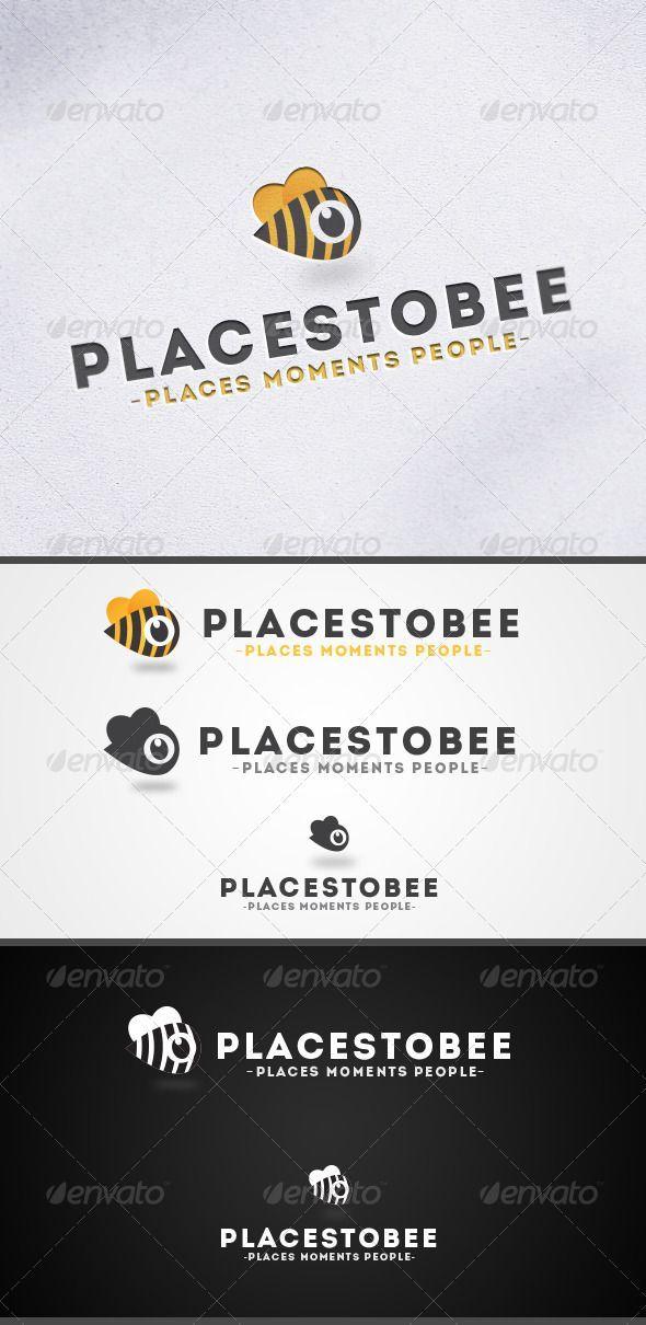 Fun Places Logo - Places to Bee-Location Marker Logo #GraphicRiver Fun, young and ...