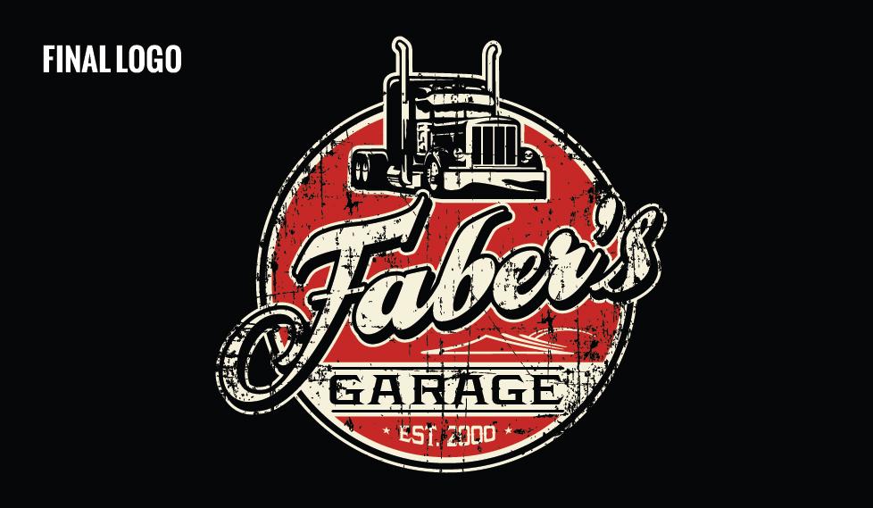 Garage Logo - Faber's Garage - Logo Design - Gravity DesignWorks, Inc.Gravity ...