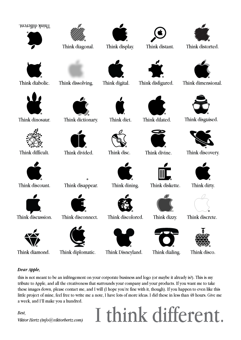 IL Logo - Il logo Apple ripensato dall'artista Viktor Hertz. little
