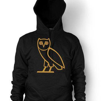 Gold OVO Drake Logo - Drake OVOXO Hoodie Weekend gold Owl OVO from AlansGear on Etsy