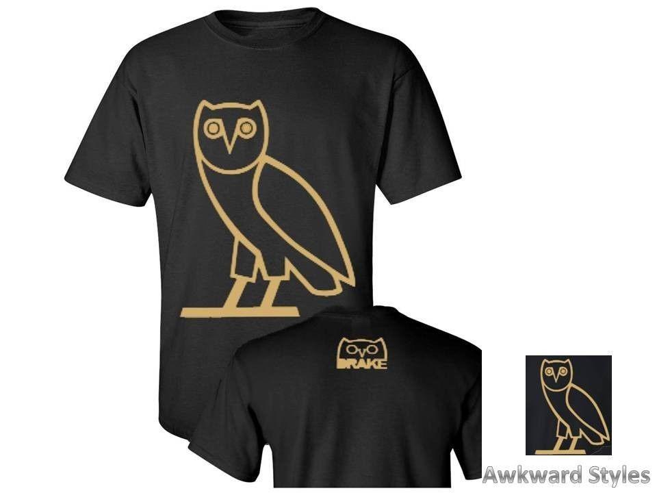 Gold OVO Drake Logo - OVO Drake Gold Owl Ovoxo Octobers Very Own Weeknd Tee Sweatshirt ...