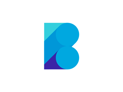 Blue Letter Logo - Blue B letter mark / logo design symbol by Alex Tass, logo designer ...