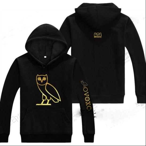 Gold OVO Drake Logo - Free shipping gaps Unisex OVO Drake Sweatshirt Gold Owl OVOXO Rap