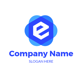 Blue E Logo - Free E Logo Designs | DesignEvo Logo Maker