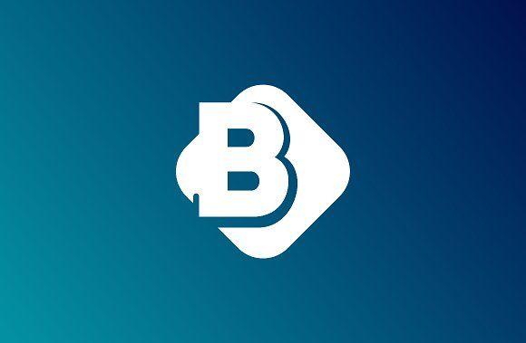 Blue B Logo - Letter B Logo Logo Templates Creative Market