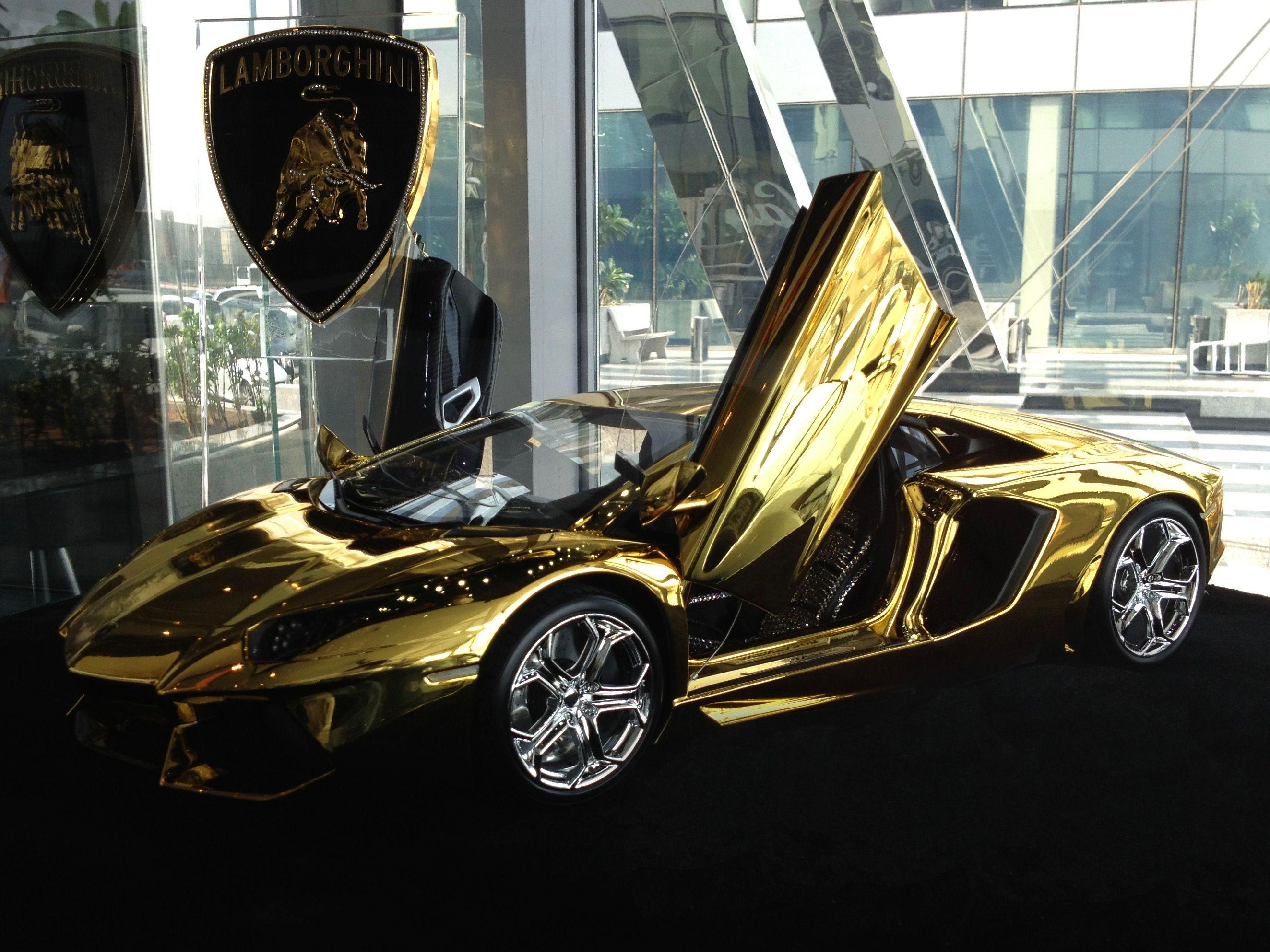 Gold Lambo Logo - Gold Lamborghini: Yours for $7.5 million