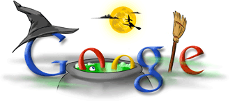 Past Google Logo - Happy Halloween! Google's 2009 Halloween Logo and Logos from the Past