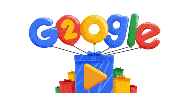 Birthday Logo - Google's 20th Birthday Logo Remembers The Past