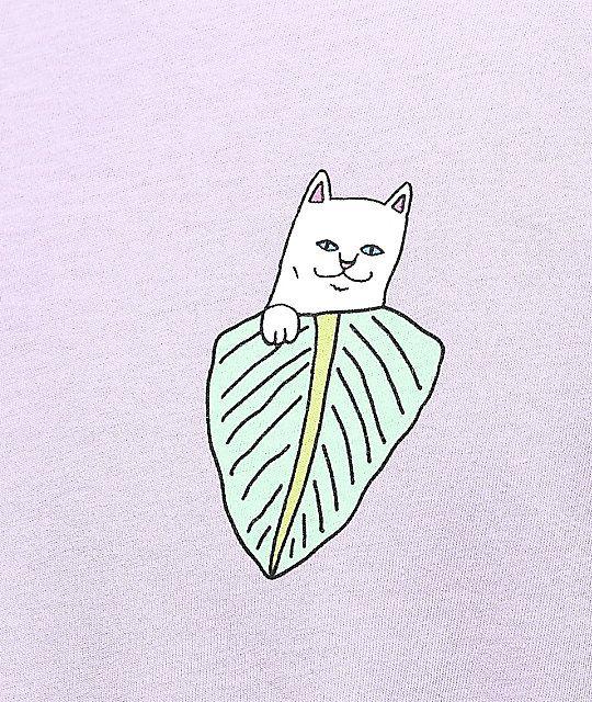 Ripndip Cat Logo - RIPNDIP Nermal Portrait Powder Purple Long Sleeve T-Shirt | Zumiez